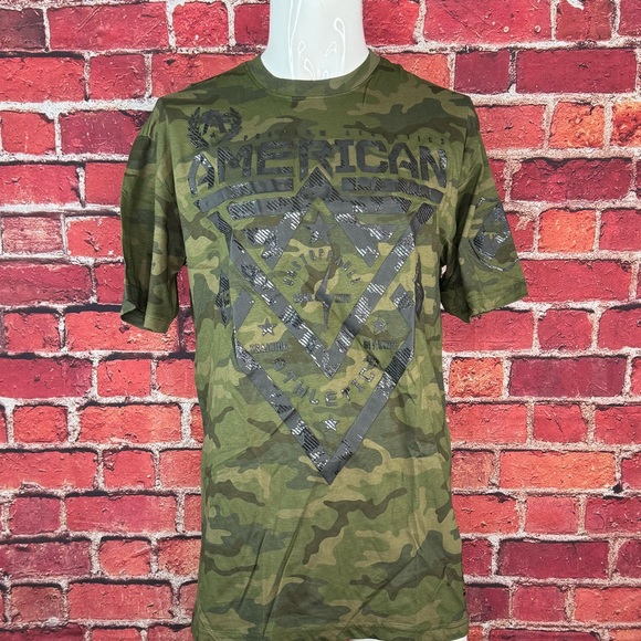 American Fighter Men's Graphic Short Sleeve Camo T-Shirt - Size: 2XL- NWT - Picture 1 of 14